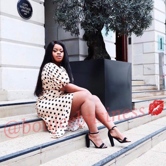 ZARA Polka Dot Wrap Dress - Picture 3 of 8